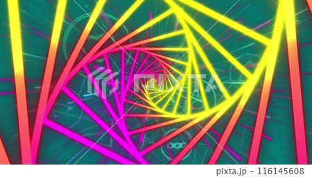 Image of media icons over neon shapes Image of media icons over neon shapes 116145608