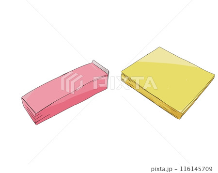 シンプルな付箋紙のイラスト 116145709