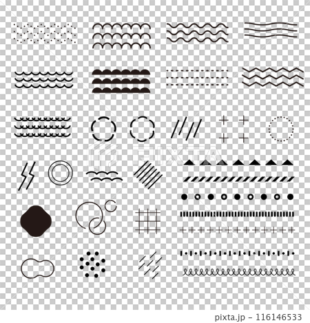 幾何学模様アイコンセット 116146533