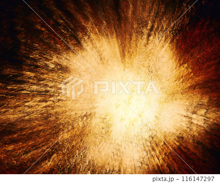 激しく破裂する血なまぐさい赤さびた抽象テクスチャー 116147297