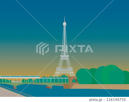エッフェル塔 tour eiffel ビル・アケム橋 pont de bir hakeem パリ エッフェル塔 tour eiffel ビル・アケム橋 pont de bir hakeem パリ 116148750