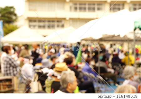 地区体育祭　風景　イメージ　ボケ 116149019