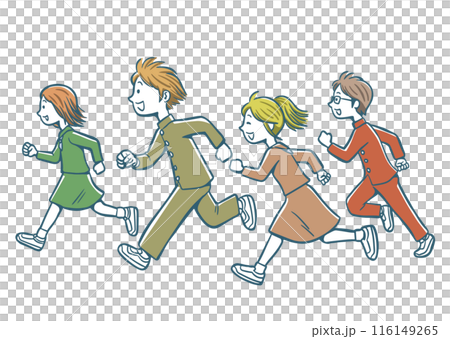 Students running Students running 116149265