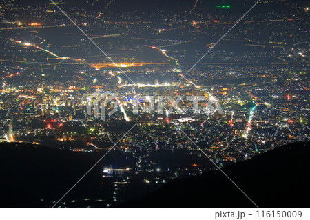 王ヶ鼻展望台から見る松本市街の夜景 116150009