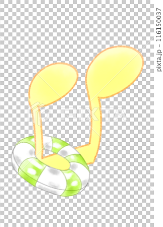 Musical note with floating ring Musical note with floating ring 116150037