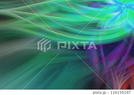 グリーン系の抽象的なシルクのイメージ グリーン系の抽象的なシルクのイメージ 116150197