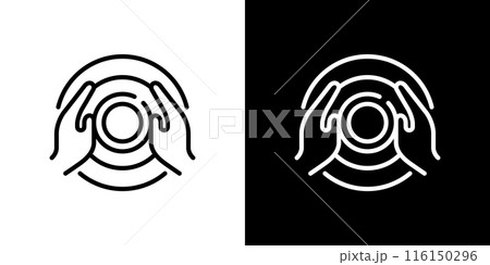 シンプルなろくろの線画アイコン 116150296