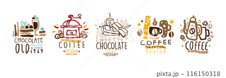 Chocolate and Coffee Original Label and Logo Design Vector Set Chocolate and Coffee Original Label and Logo Design Vector Set 116150318