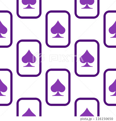 Purple falling playing cards seamless pattern. Poker and Wonderland. Purple falling playing cards seamless pattern. Poker and Wonderland. 116150650