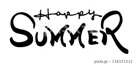 筆文字　Happy SUMMER .n 116151312