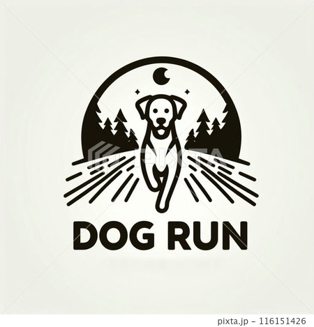 ドッグランのロゴ素材 ドッグランのロゴ素材 116151426