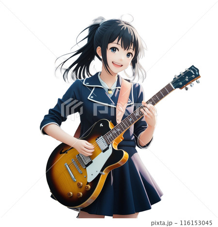 女性ギタリスト 116153045