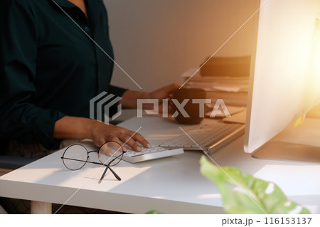 Brainstorming meeting of businessmen working together to come up with a marketing strategy Business finance and accounting concepts Brainstorming meeting of businessmen working together to come up with a marketing strategy Business finance and accounting concepts 116153137