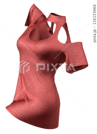 3D Shiny red dress 3D Shiny red dress 116153668