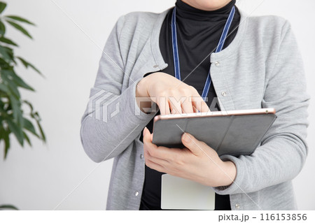 仕事をする手が綺麗な女性 仕事をする手が綺麗な女性 116153856