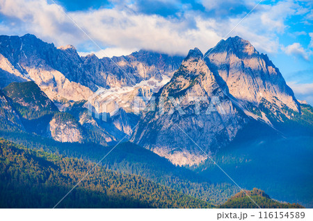 Zugspitze, Alpspitze Alps mountains in Bavaria, Germany 116154589