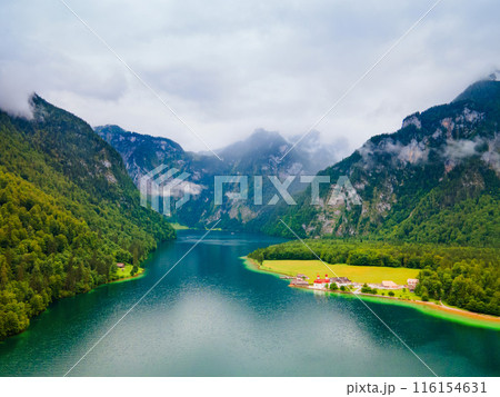 St. Bartholomew church at Konigssee Lake St. Bartholomew church at Konigssee Lake 116154631