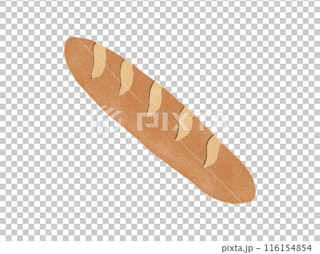 Hand drawn watercolor style french bread illustration Hand drawn watercolor style french bread illustration 116154854