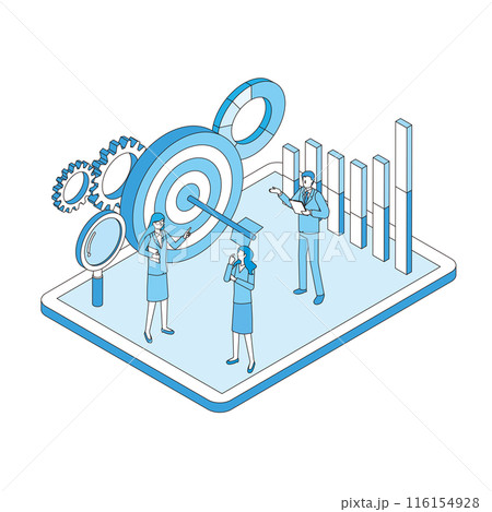 ビジネスターゲットのイメージイラスト 116154928