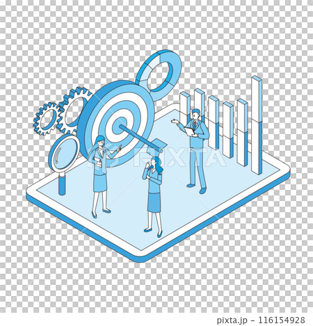 ビジネスターゲットのイメージイラスト 116154928