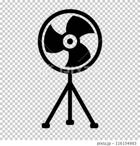 Industrial fan silhouette icon 116154983