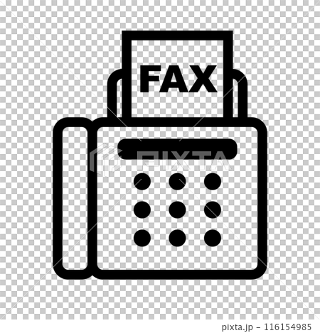 Simple fax icon. Fax icon. Vector. 116154985