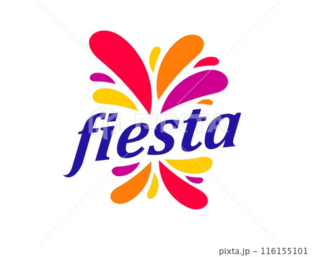 Fun carnival event, fiesta holiday party symbol with colorful firework burst or paint splashes. Isolated vector celebratory festive event celebration label or emblem. Traditional festival, party, show Fun carnival event, fiesta holiday party symbol with colorful firework burst or paint splashes. Isolated vector celebratory festive event celebration label or emblem. Traditional festival, party, show 116155101
