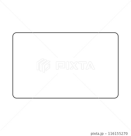 丸みのある長方形。ベクター。 116155270