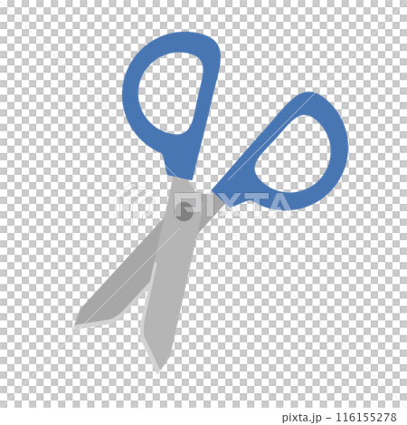 Blue scissors icon. Vector. Blue scissors icon. Vector. 116155278
