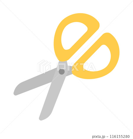 はさみ 黄色 文房具 116155280