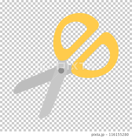 はさみ 黄色 文房具 116155280