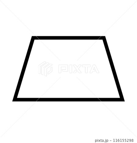 Simple trapezoid shape.Vector. - Stock Illustration [116155298