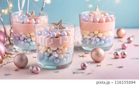 カラフルな誕生日ケーキ 116155894