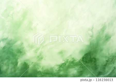 淡い緑色の水彩画風の背景素材 116156013