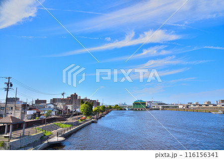 《愛知県》名古屋都市風景　港区中川運河 116156341
