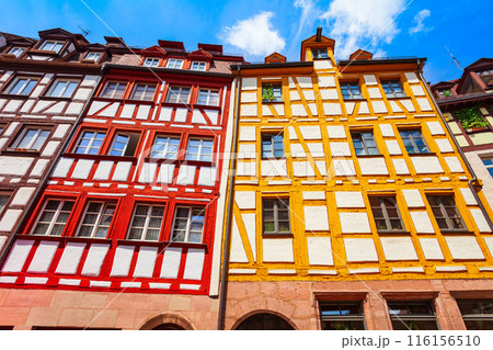 Weissgerbergasse street, Nuremberg old town, Bavaria 116156510