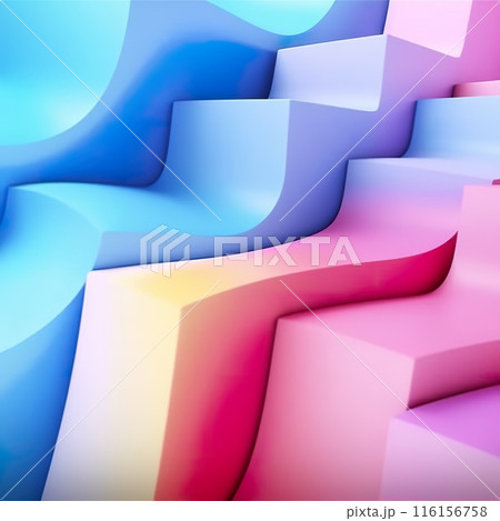vibrant colourful abstract pattern, creative background, generative ai 116156758