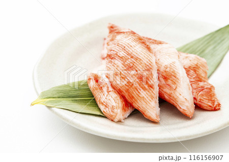 白背景にカニカマ 白背景にカニカマ 116156907