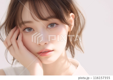 美白女性・スキンケア「AI生成画像」 美白女性・スキンケア「AI生成画像」 116157355