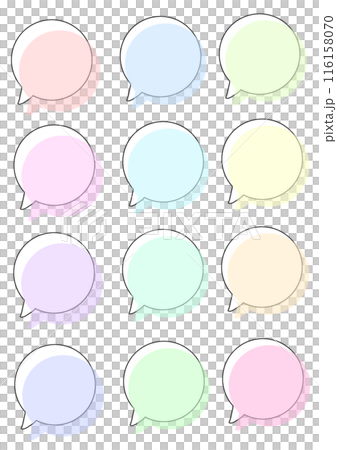 Colorful speech bubble 116158070