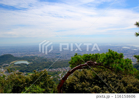 行者山　東観望より　甲山　北山貯水池　を望む 116158606