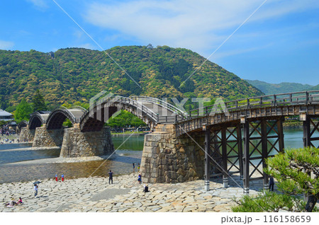 日本三名橋 歴史ある山口県岩国市の錦帯橋 116158659