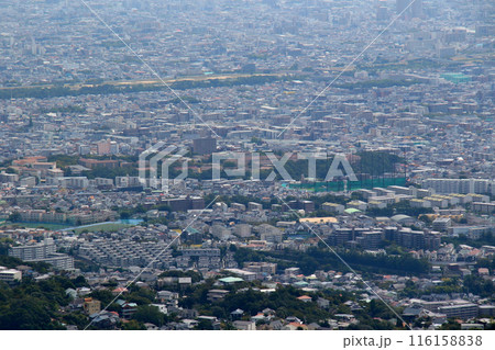 行者山　東観望より　神戸女学院　甲山　北山貯水池　を望む 116158838