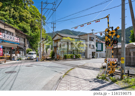 道の駅奥大井音戯の里周辺の街並み(静岡県) 116159075