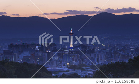 Kyoto tower landmark scenery of Kyoto City View From Kiyomizudera Temple , Japan 116159599