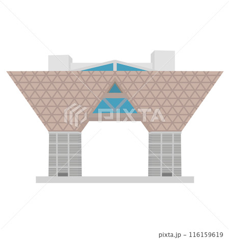 ビッグサイトのイラスト ビッグサイトのイラスト 116159619