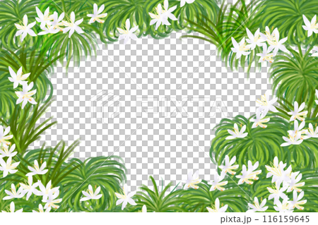 Crane and orchid flower card 4 116159645