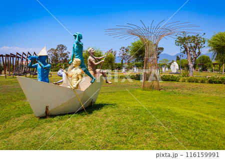 Sehit Fethi Bey Park in Fethiye city in Mugla Province, Turkey Sehit Fethi Bey Park in Fethiye city in Mugla Province, Turkey 116159991