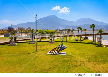 Sehit Fethi Bey Park in Fethiye city in Mugla Province, Turkey Sehit Fethi Bey Park in Fethiye city in Mugla Province, Turkey 116160000