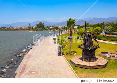 Seafront promenade at the Fethiye city, Turkey 116160002
